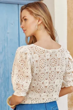 LA PETITE ÉTOILE Tops|Top Alliyah Beige