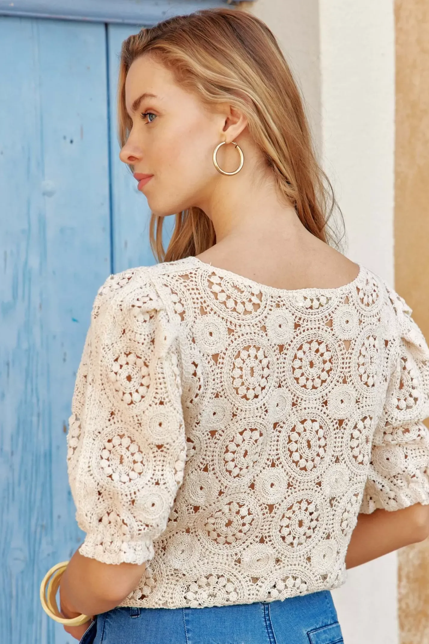 LA PETITE ÉTOILE Tops|Top Alliyah Beige