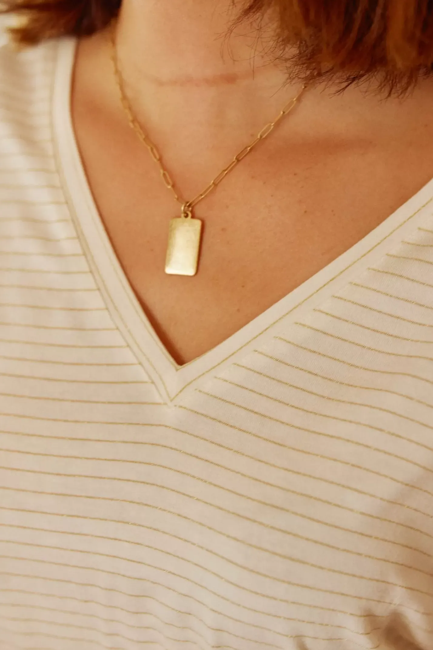 LA PETITE ÉTOILE Tops|T-Shirt Bosco Raye Lurex