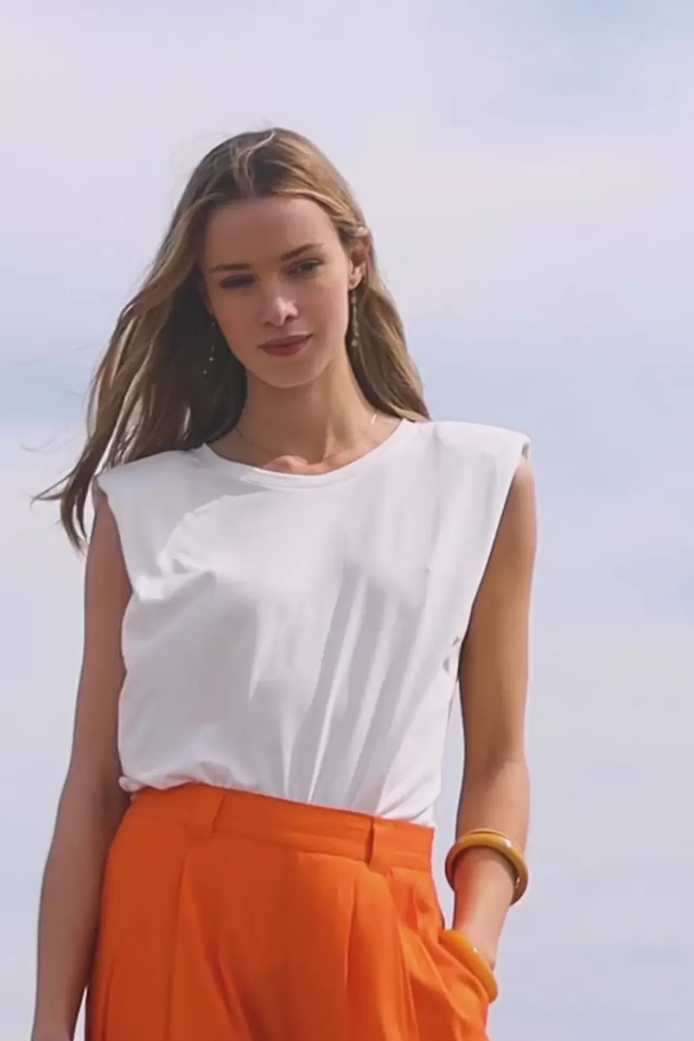 LA PETITE ÉTOILE Tops|T-Shirt Calix Blanc