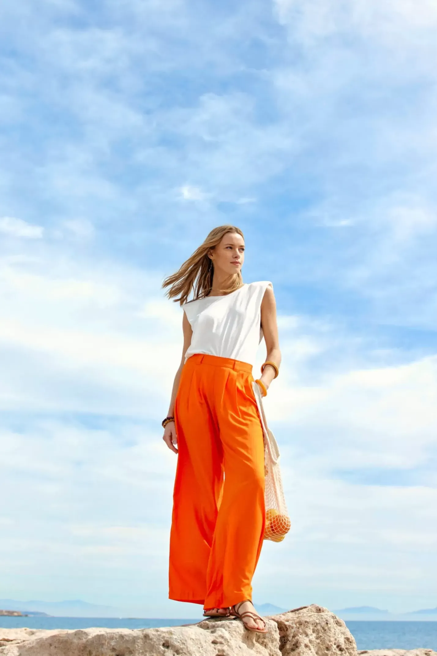 LA PETITE ÉTOILE Tops|T-Shirt Calix Blanc