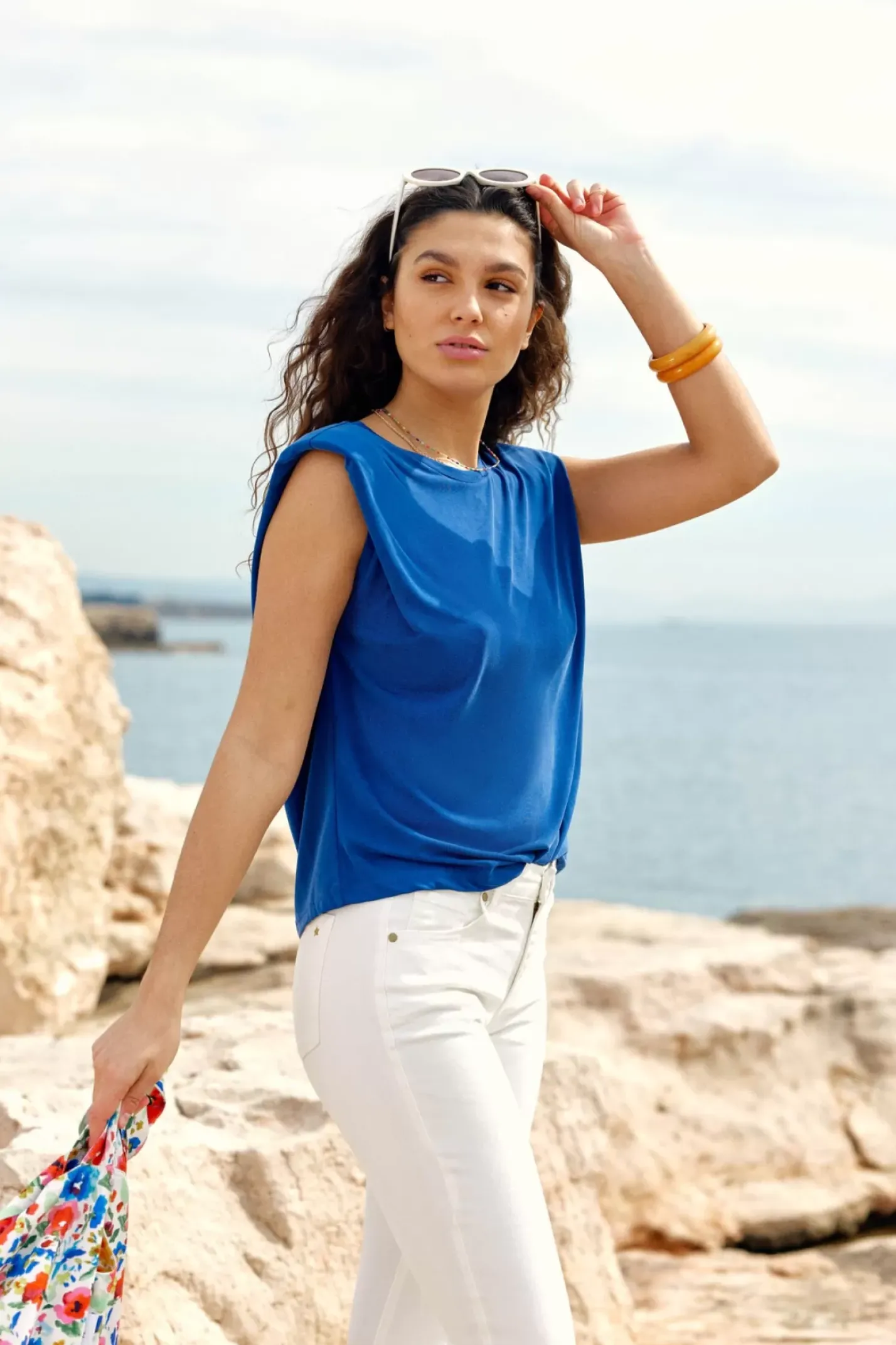 LA PETITE ÉTOILE Tops|T-Shirt Calix Marine