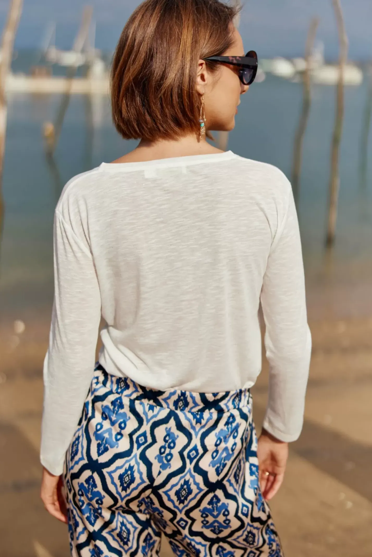 LA PETITE ÉTOILE Tops|T-Shirt Calliopy Ecru