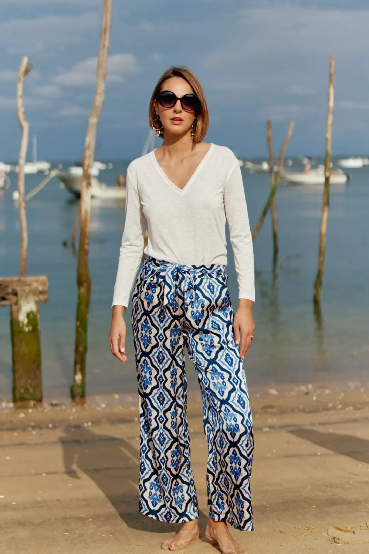 LA PETITE ÉTOILE Tops|T-Shirt Calliopy Ecru