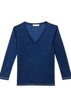 LA PETITE ÉTOILE Tops|T-Shirt Calliopy Marine