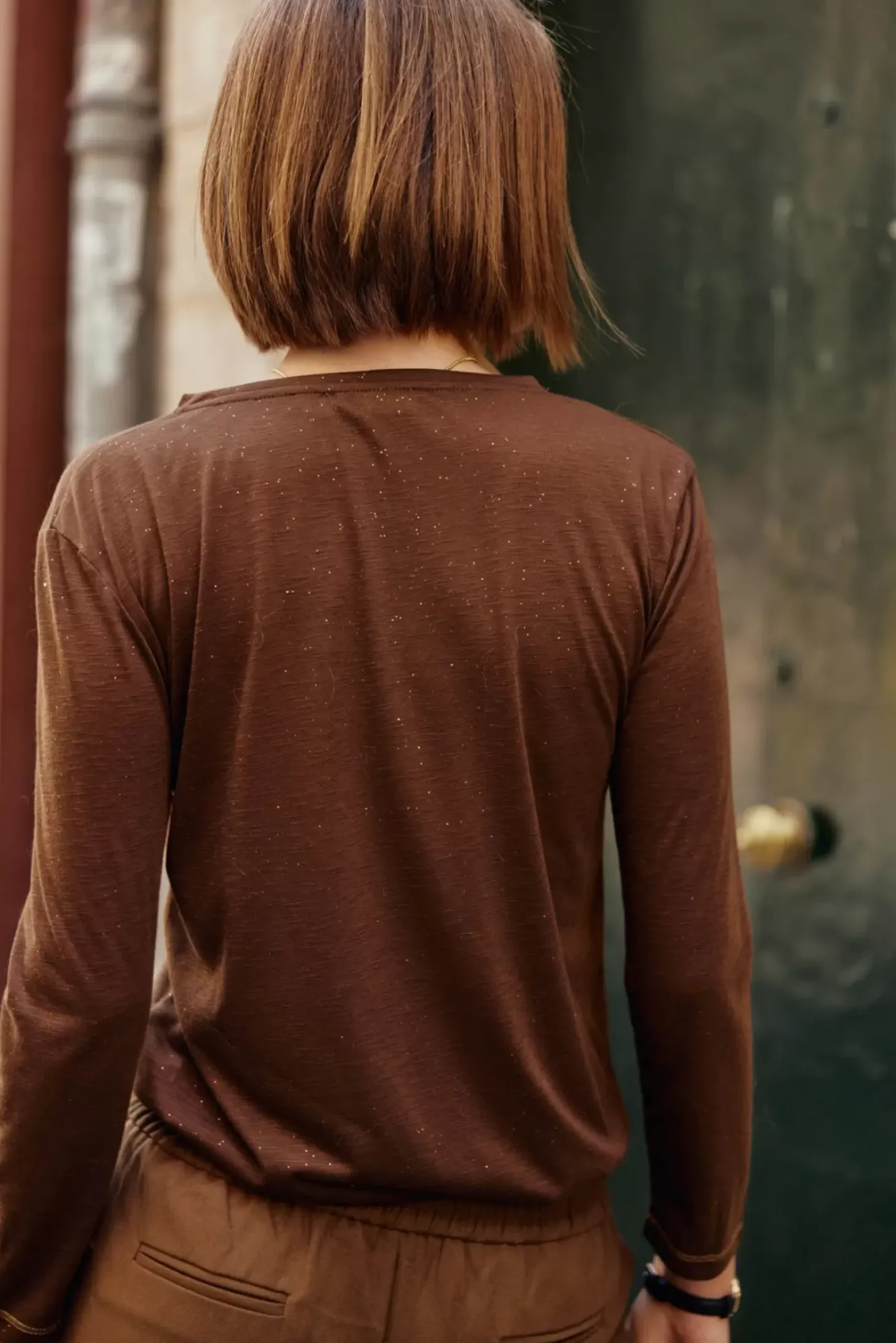 LA PETITE ÉTOILE Tops|T-Shirt Calliopy Choco