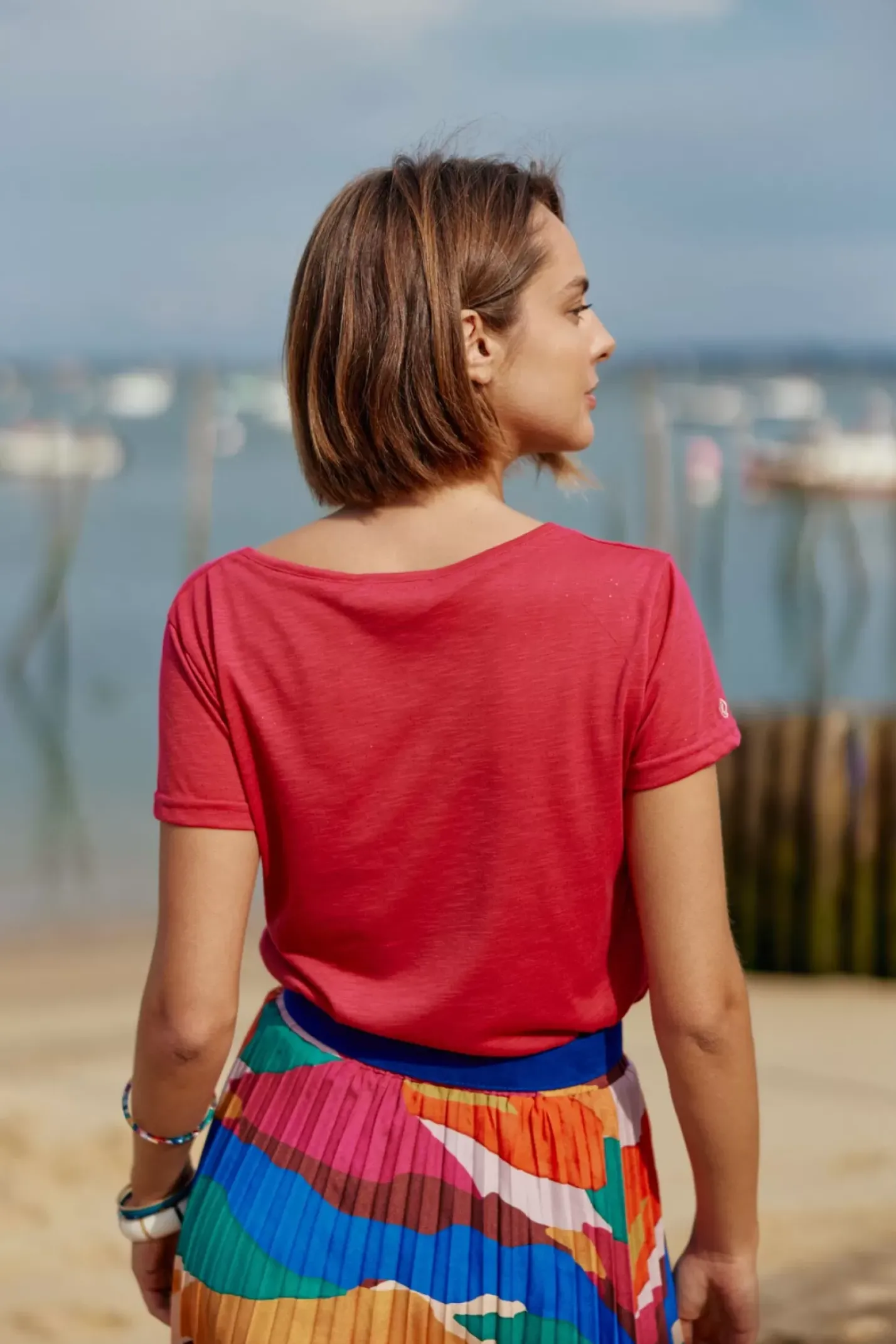 LA PETITE ÉTOILE Tops|T-Shirt Elvie Rose