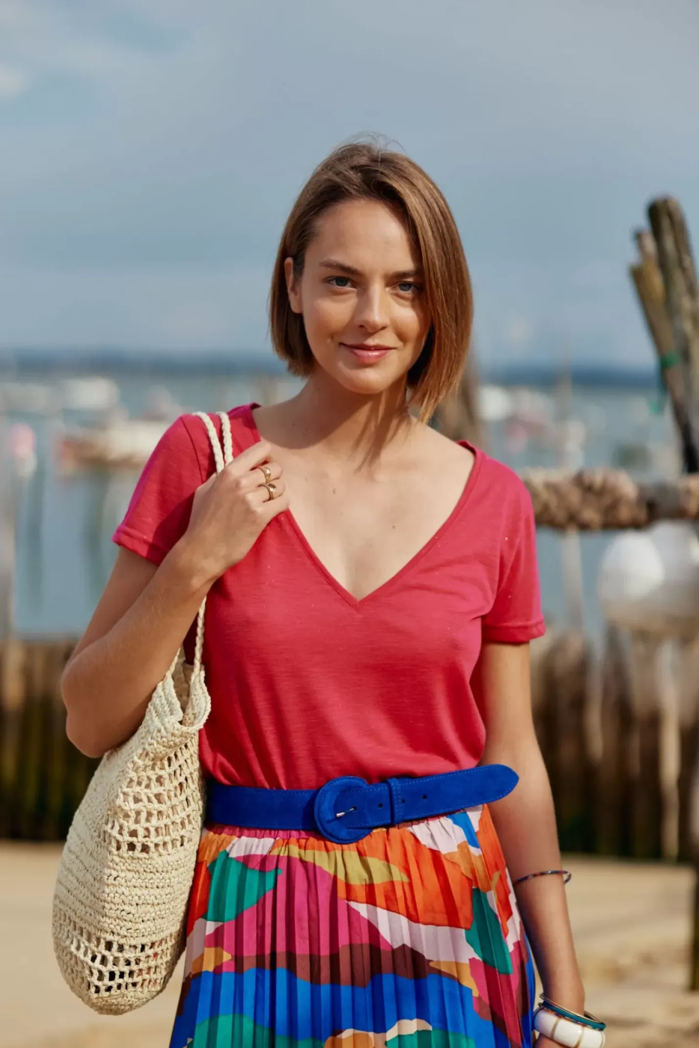 LA PETITE ÉTOILE Tops|T-Shirt Elvie Rose