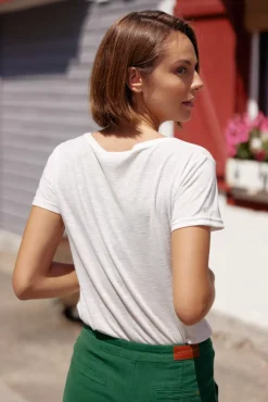 LA PETITE ÉTOILE Tops|T-Shirt Elvie Ecru