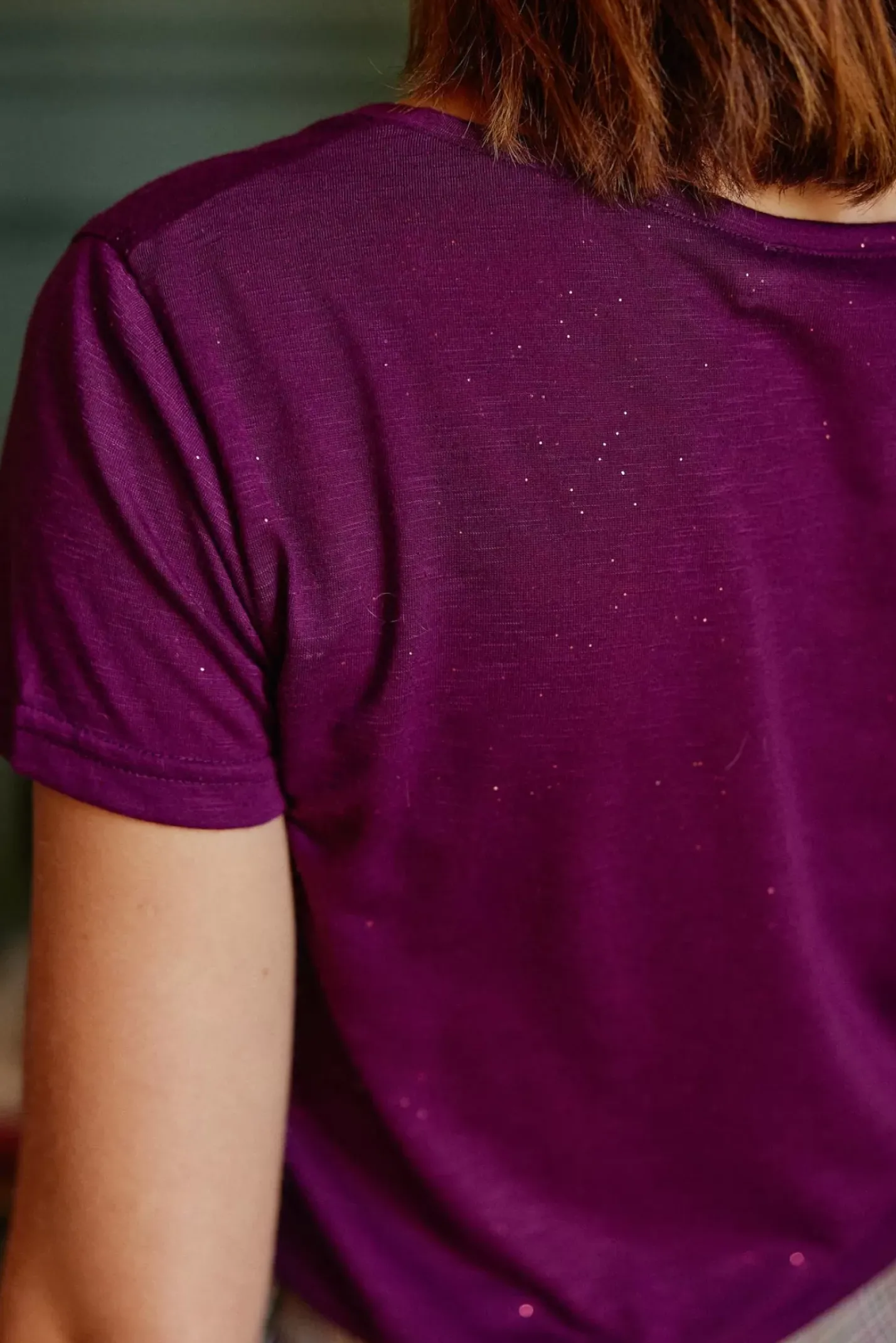 LA PETITE ÉTOILE Tops|T-Shirt Elvie Violine