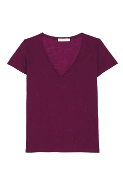 LA PETITE ÉTOILE Tops|T-Shirt Elvie Violine