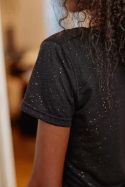 LA PETITE ÉTOILE Tops|T-Shirt Elvie Noir