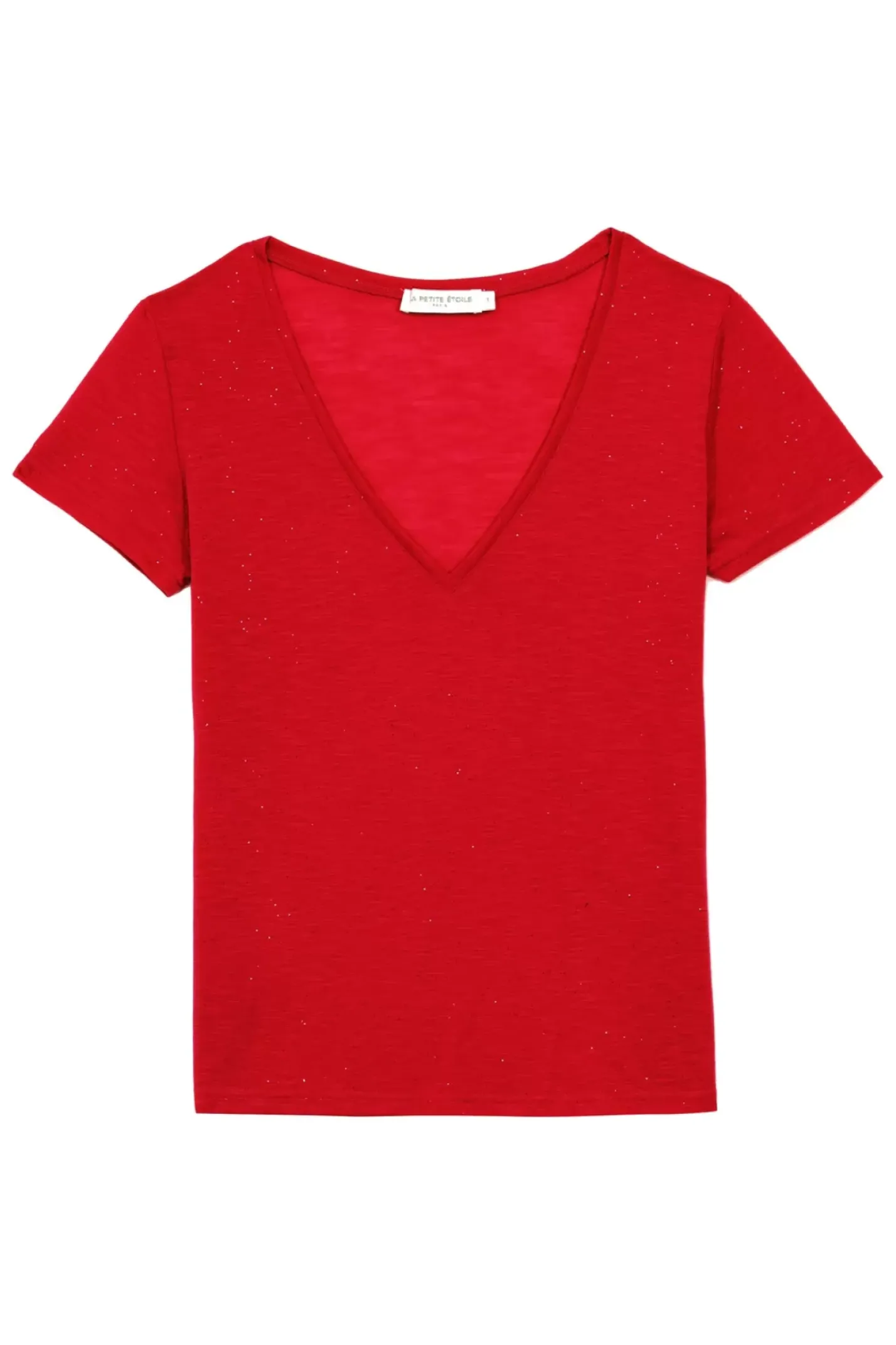 LA PETITE ÉTOILE Tops|T-Shirt Elvie Rouge