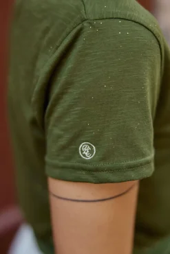 LA PETITE ÉTOILE Tops|T-Shirt Elvie Kaki