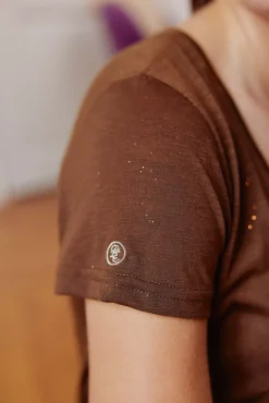 LA PETITE ÉTOILE Tops|T-Shirt Elvie Choco