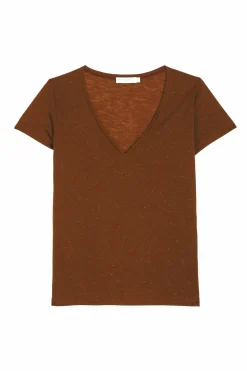 LA PETITE ÉTOILE Tops|T-Shirt Elvie Choco