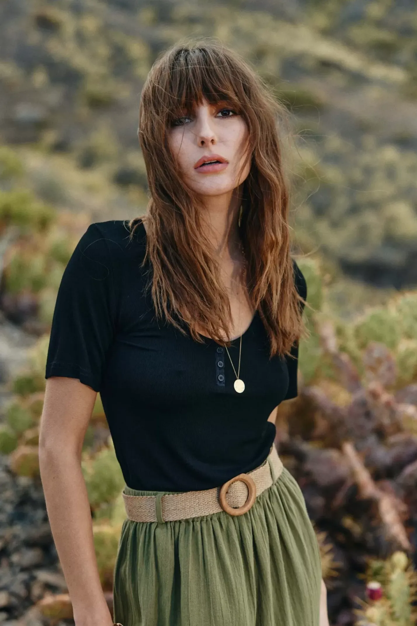 LA PETITE ÉTOILE Tops|T-Shirt Lamiaa Noir