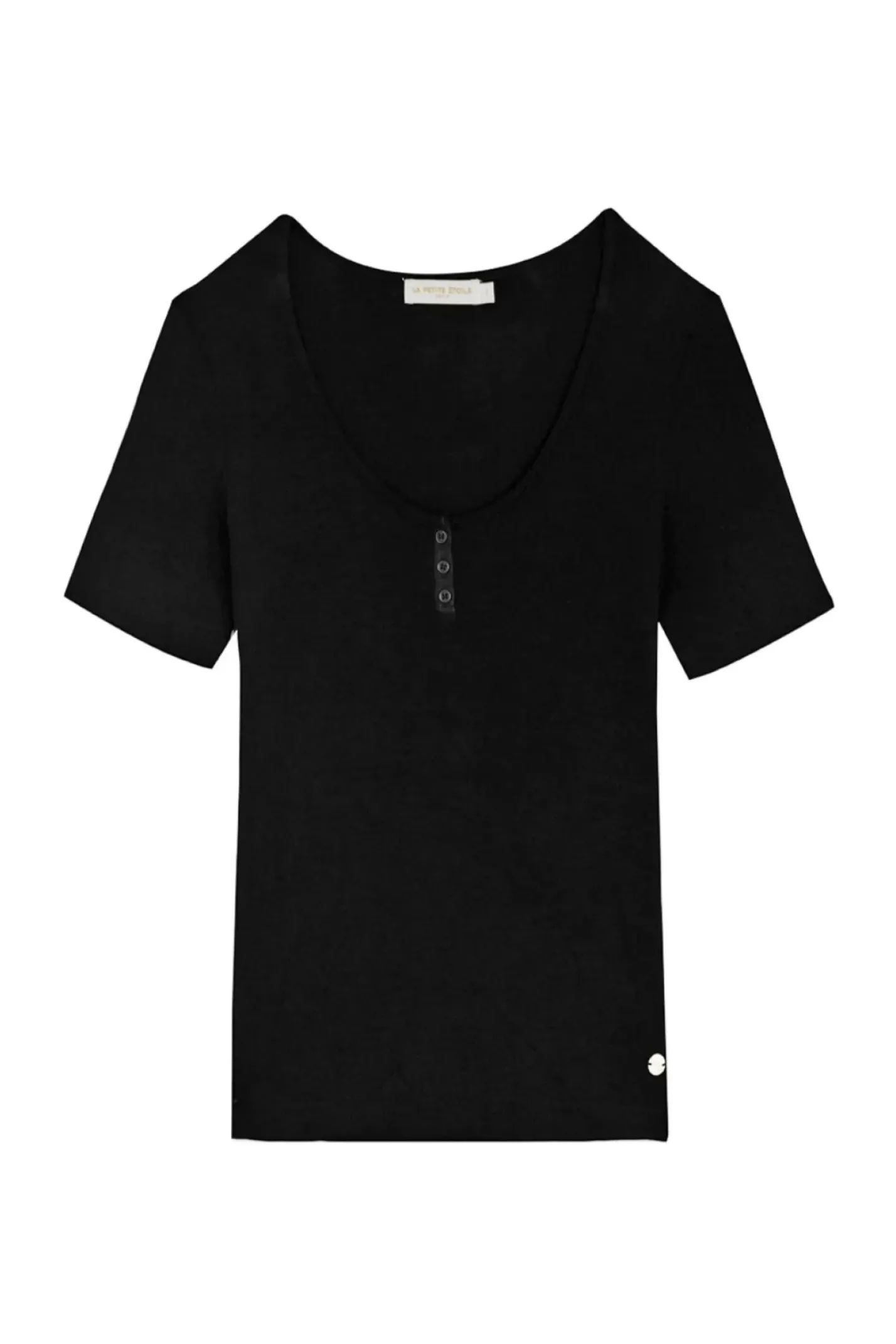 LA PETITE ÉTOILE Tops|T-Shirt Lamiaa Noir