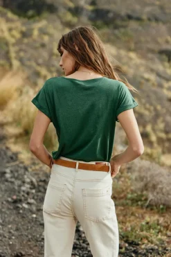 LA PETITE ÉTOILE Tops|T-Shirt Marwa Vert