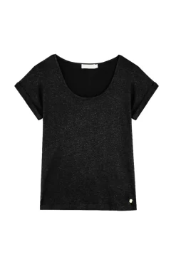 LA PETITE ÉTOILE Tops|T-Shirt Marwa Noir