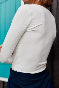 LA PETITE ÉTOILE Tops|T-Shirt Rosila Ecru