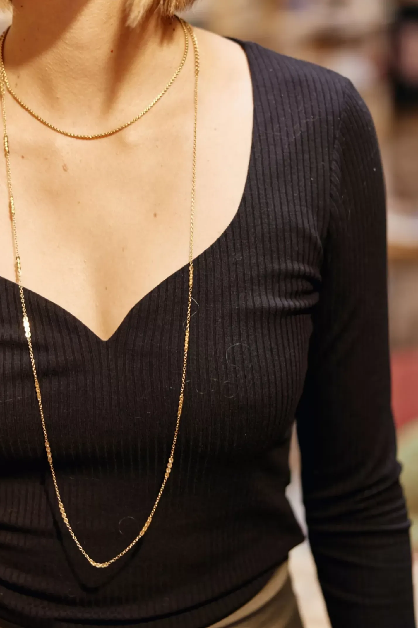 LA PETITE ÉTOILE Tops|T-Shirt Rosila Noir