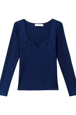 LA PETITE ÉTOILE Tops|T-Shirt Rosila Marine