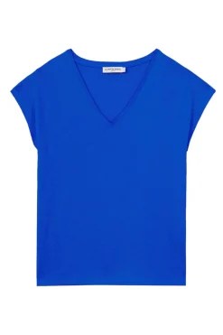 LA PETITE ÉTOILE Tops|T-Shirt Safia Bleu Royal