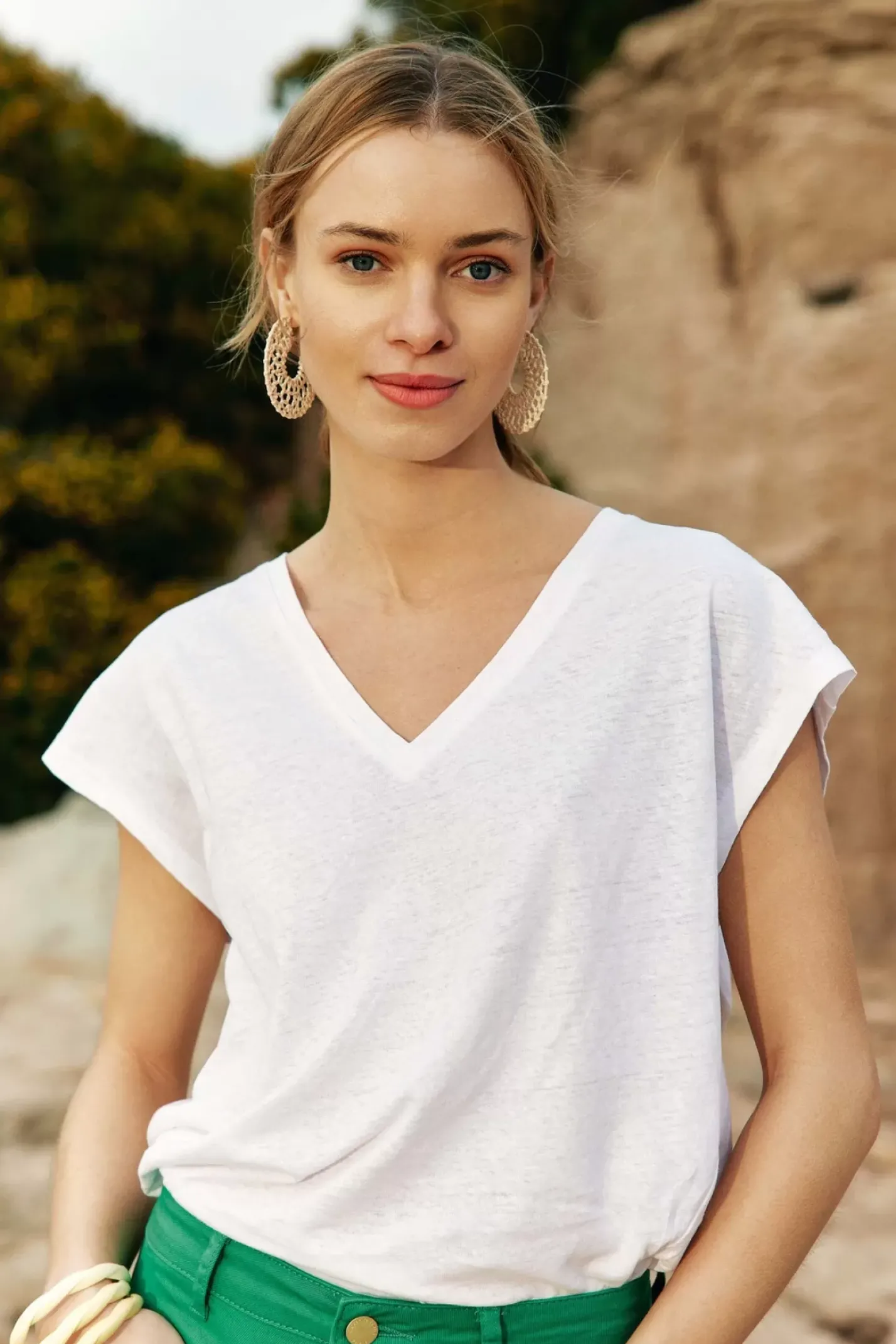 LA PETITE ÉTOILE Tops|T-Shirt Safia Blanc
