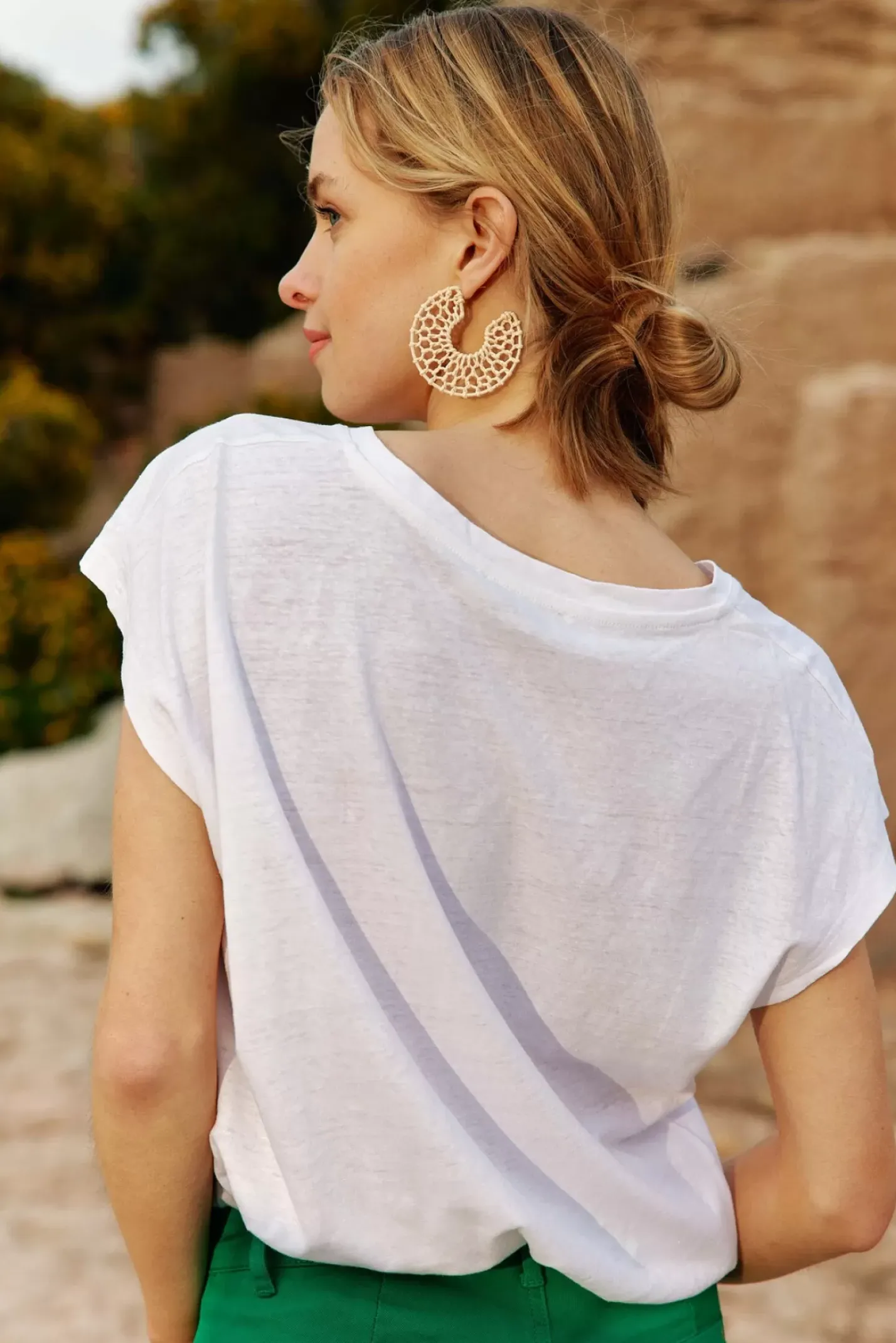 LA PETITE ÉTOILE Tops|T-Shirt Safia Blanc