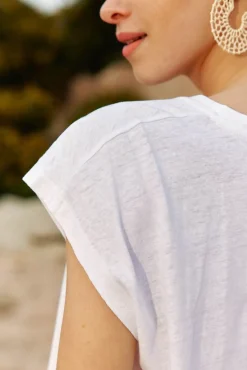 LA PETITE ÉTOILE Tops|T-Shirt Safia Blanc