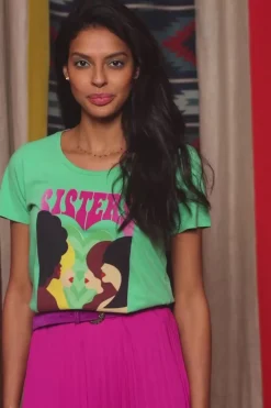 LA PETITE ÉTOILE Tops|T-Shirt Soeurettes Vert