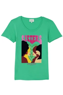 LA PETITE ÉTOILE Tops|T-Shirt Soeurettes Vert