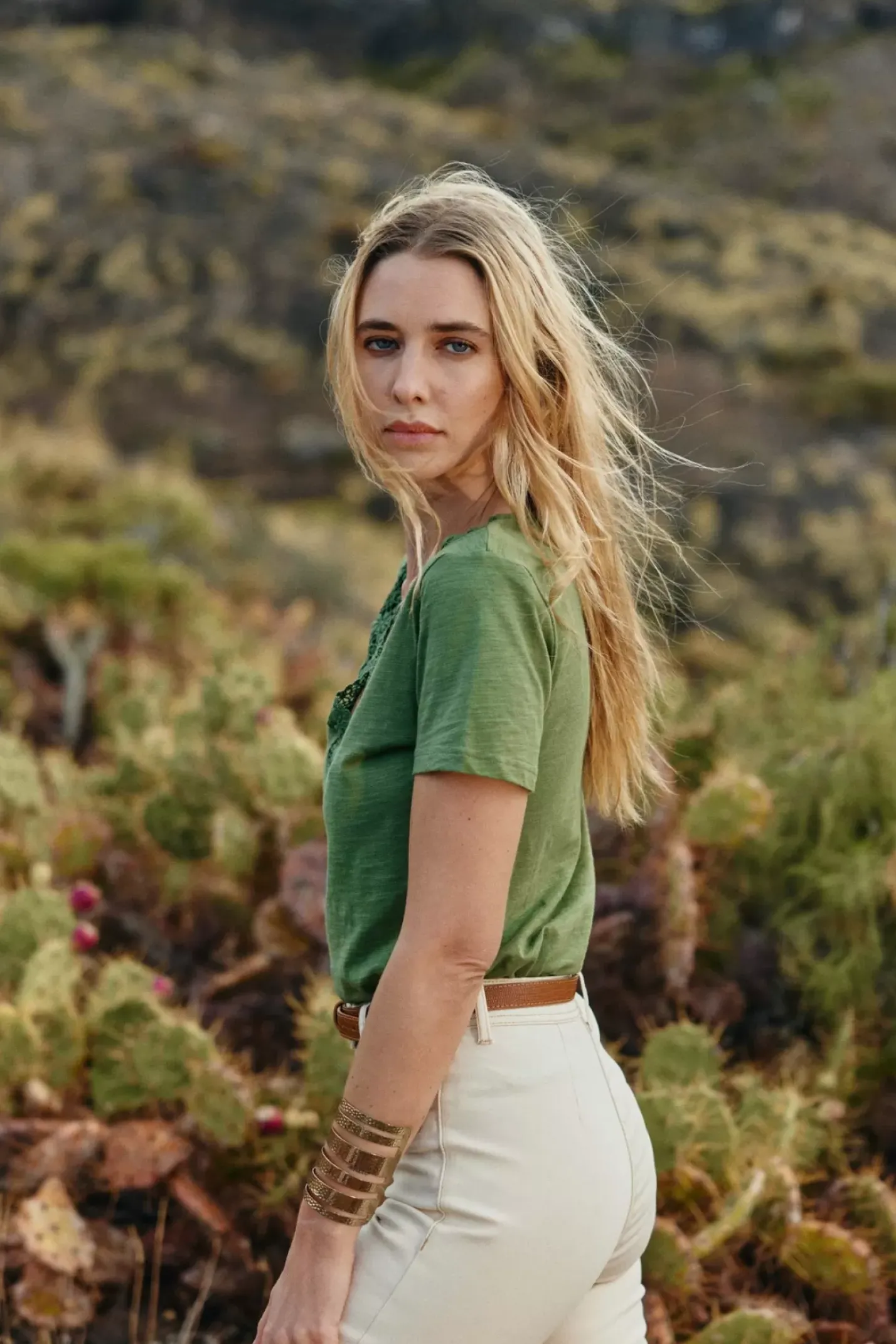LA PETITE ÉTOILE Tops|T-Shirt Talsmo Kaki