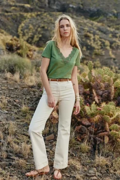 LA PETITE ÉTOILE Tops|T-Shirt Talsmo Kaki
