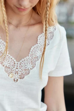 LA PETITE ÉTOILE Tops|T-Shirt Talsmo Blanc